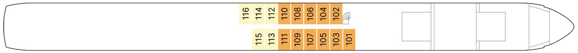 Piano Deck plan on AmaSonata