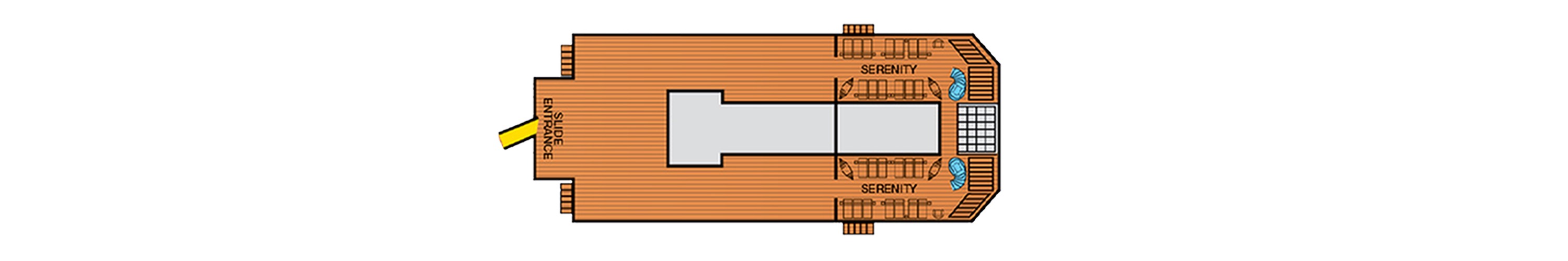 Deck 14 plan on Carnival Liberty