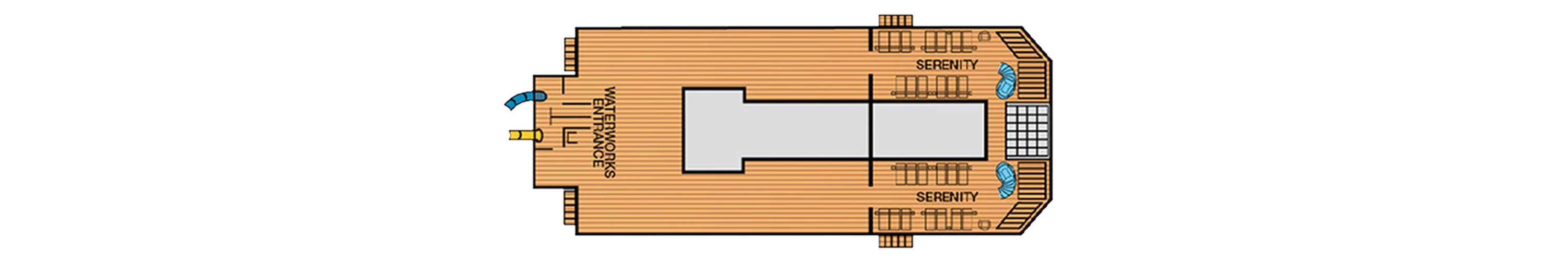Deck 14 plan on Carnival Freedom