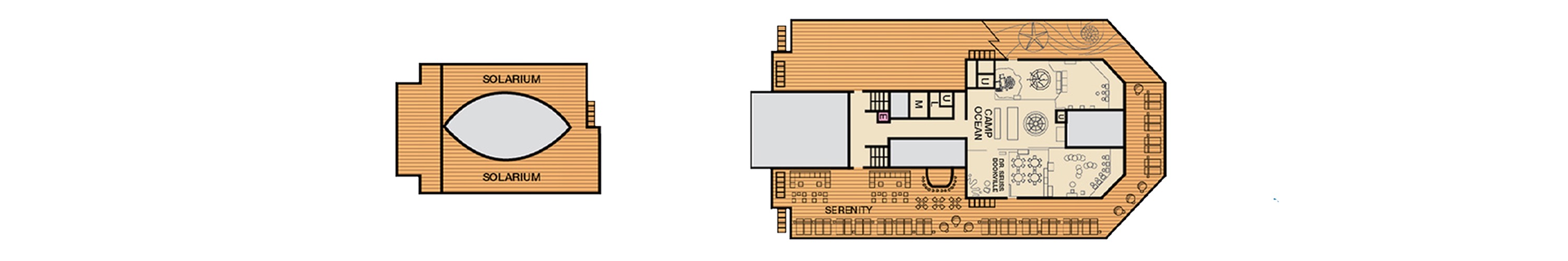 Deck 12 plan on Carnival Freedom