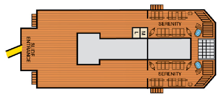 Deck 14 plan on Carnival Conquest