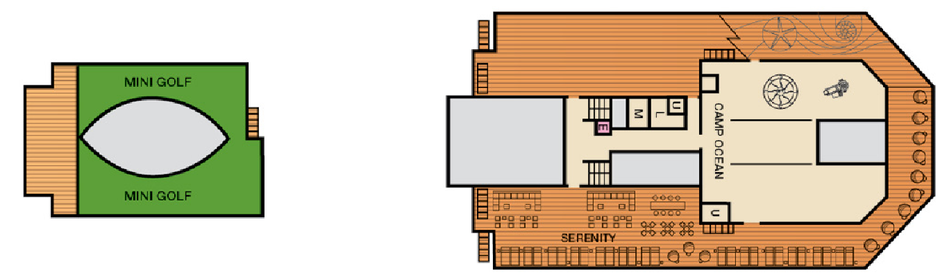 Deck 12 plan on Carnival Conquest