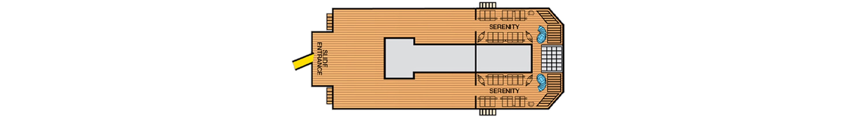 Deck 14 plan on Carnival Glory
