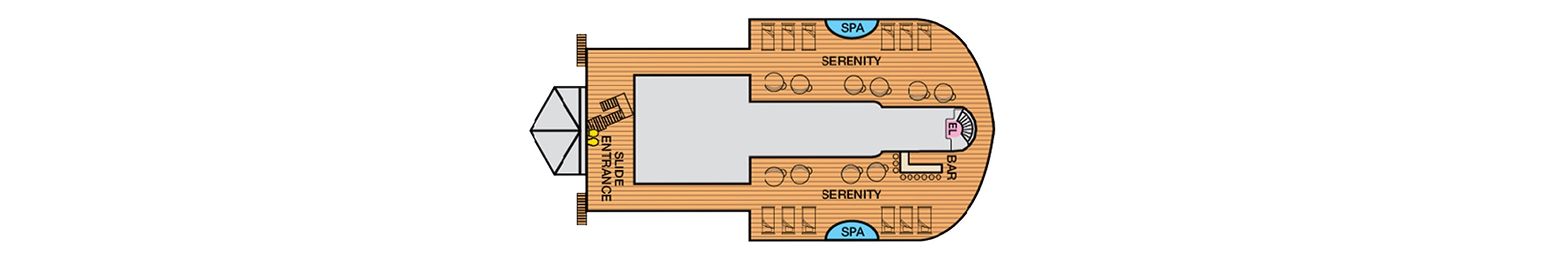 Deck 15 plan on Carnival Magic