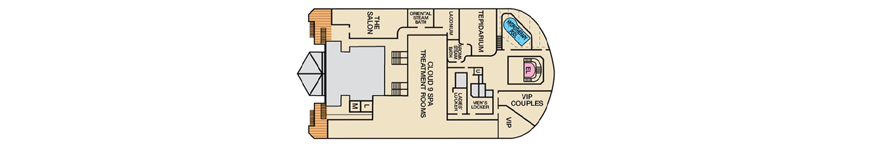 Deck 14 plan on Carnival Magic