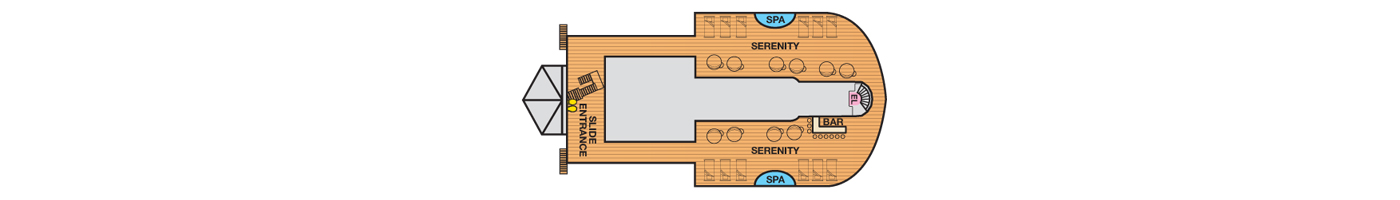 Deck 15 plan on Carnival Breeze