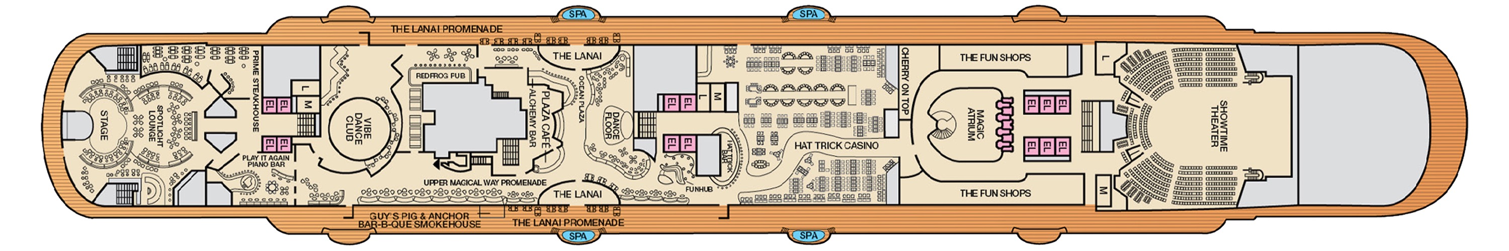 Deck 5 plan on Carnival Magic