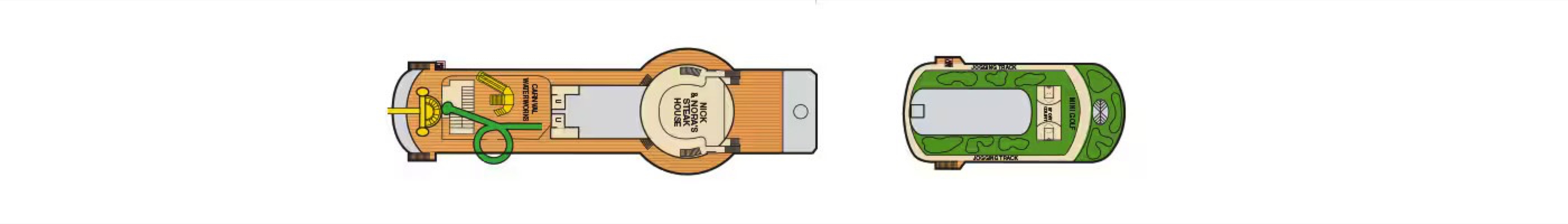 Deck 11 plan on Carnival Miracle