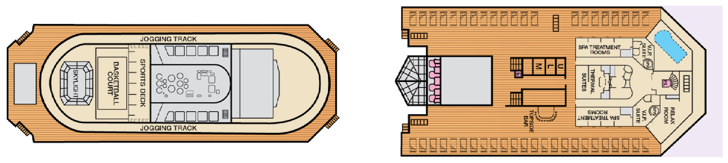 Deck 12 plan on Carnival Splendor