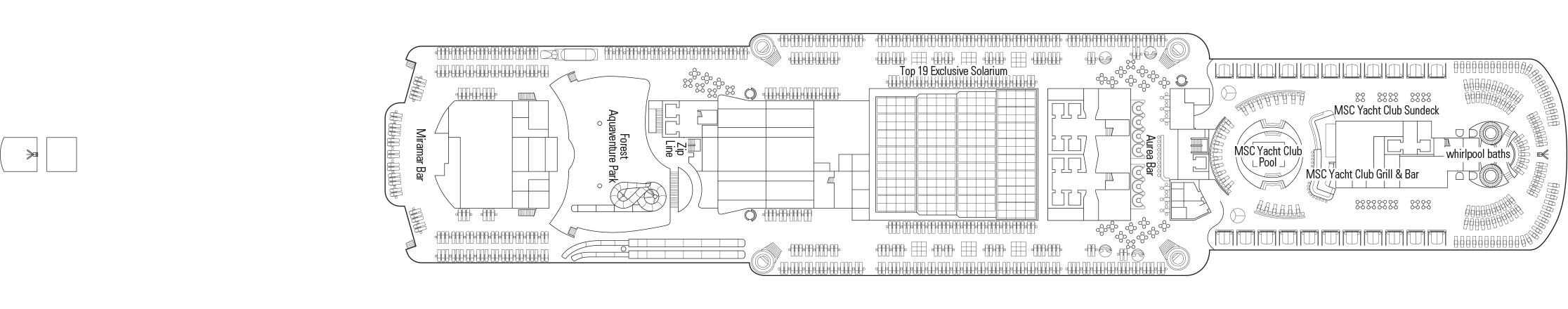 Deck 19 plan on MSC Seaside
