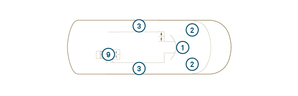 Deck 10 plan on Scenic Eclipse