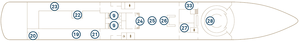 Deck 4 plan on Scenic Eclipse