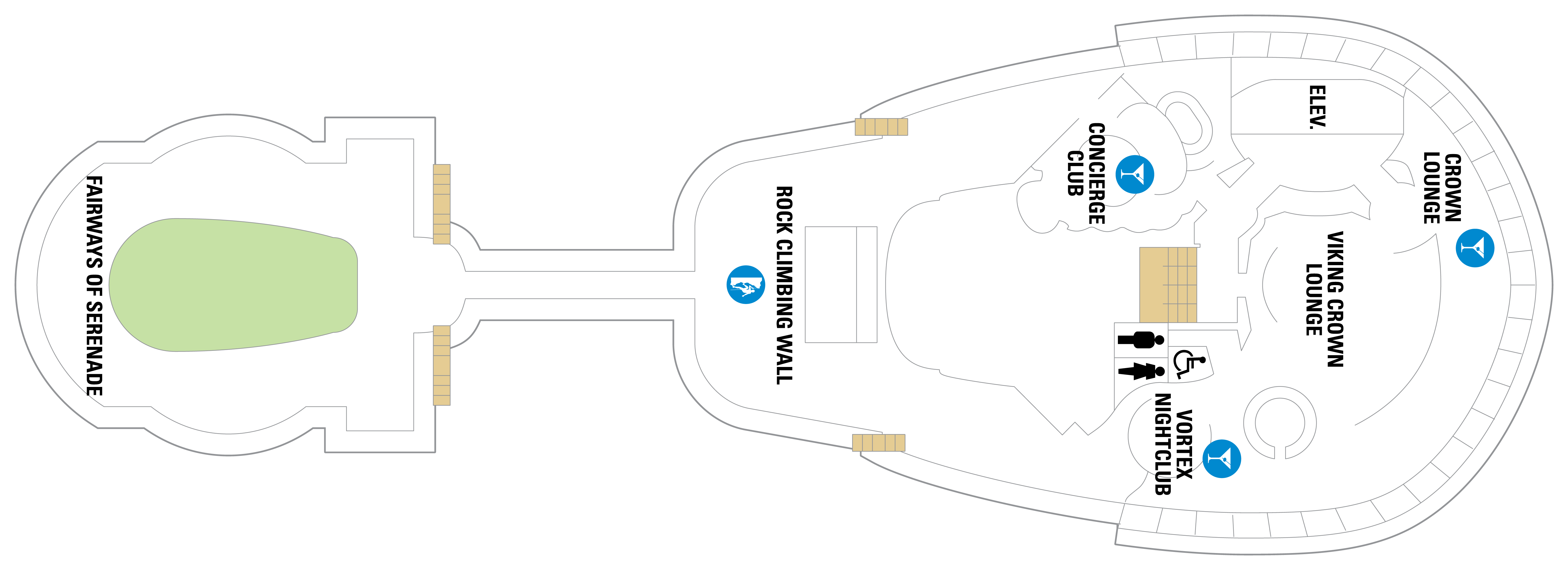 Deck 13 plan on Serenade of the Seas