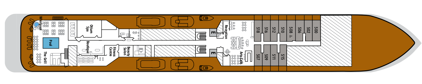 Deck 5 plan on Silver Endeavour