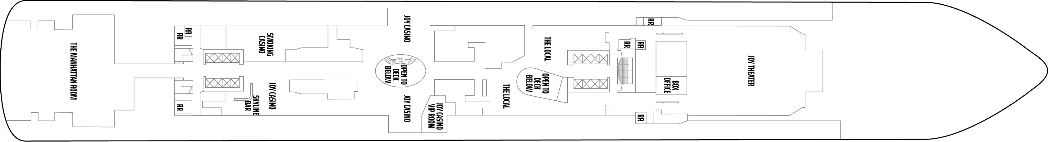 Deck 7 plan on Norwegian Joy