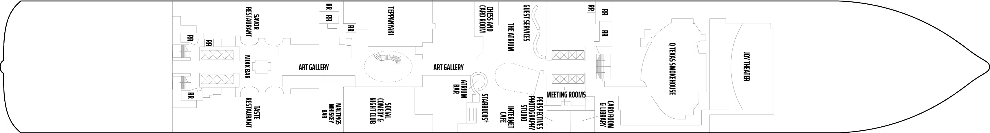 Deck 6 plan on Norwegian Joy