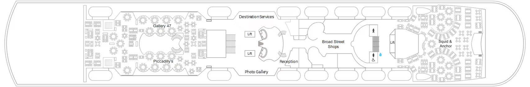 Deck 5 plan on Marella Discovery 2