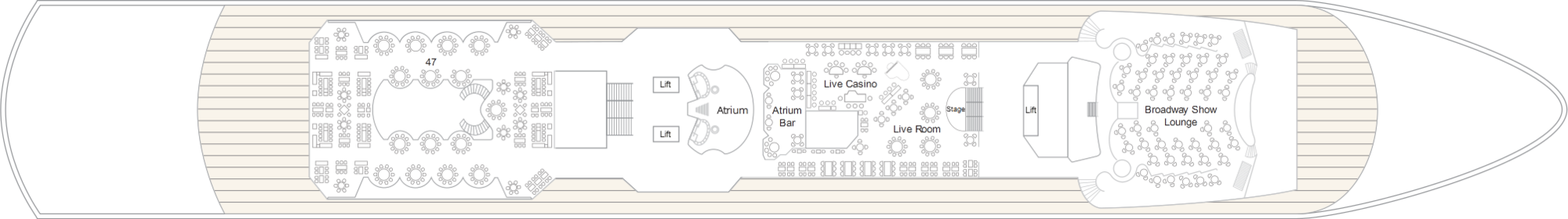 Deck 4 plan on Marella Discovery 2