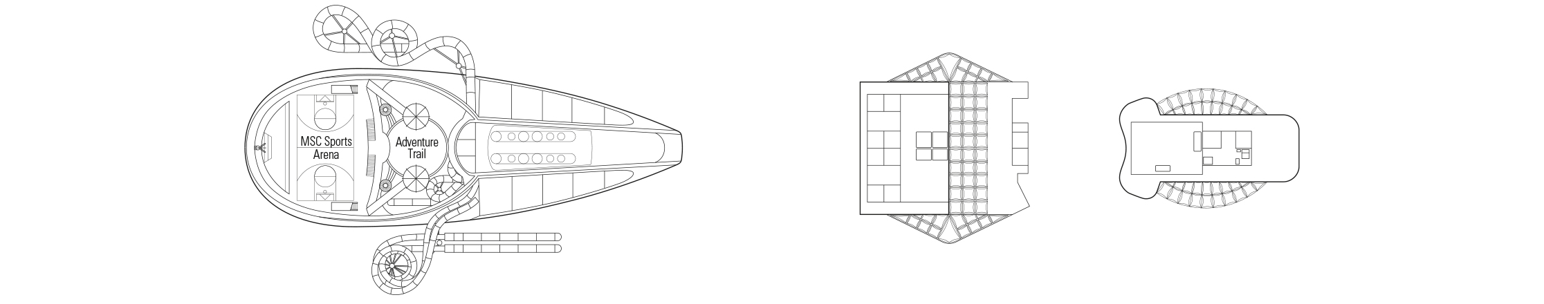 Sun Deck plan on MSC Seaview