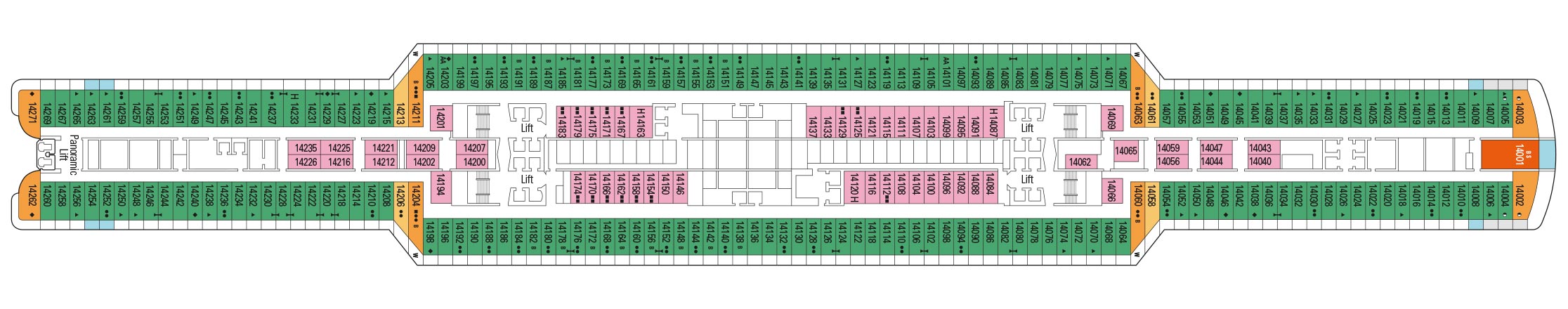 Yellow Sea plan on MSC Seaview
