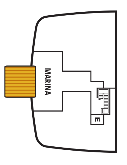 Deck 3 plan on Seabourn Ovation