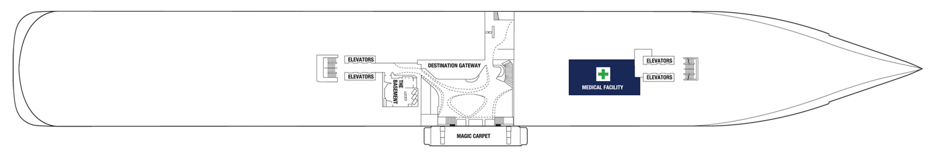 Deck 2 plan on Celebrity Edge