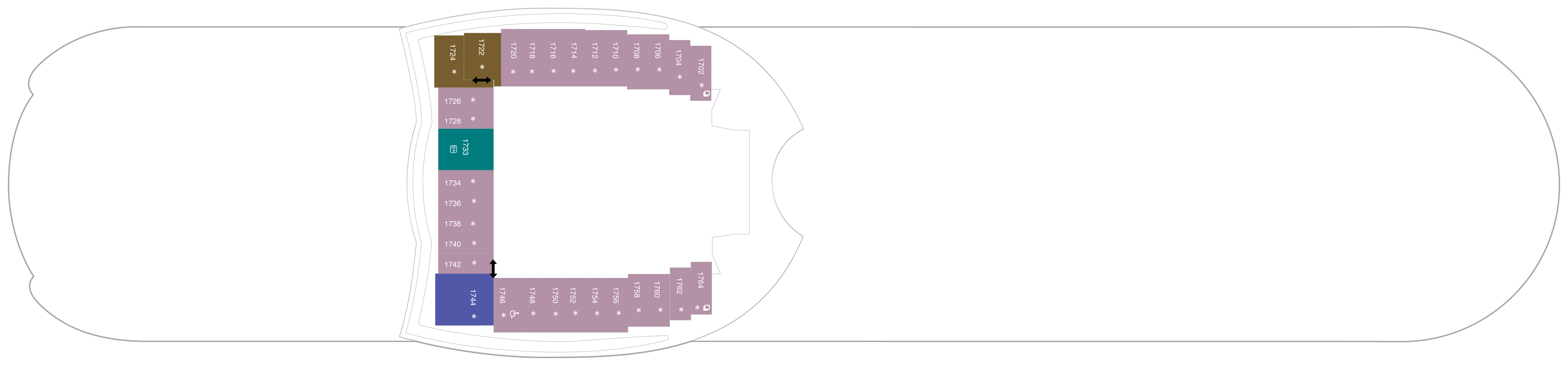 Deck 18 plan on Symphony of the Seas