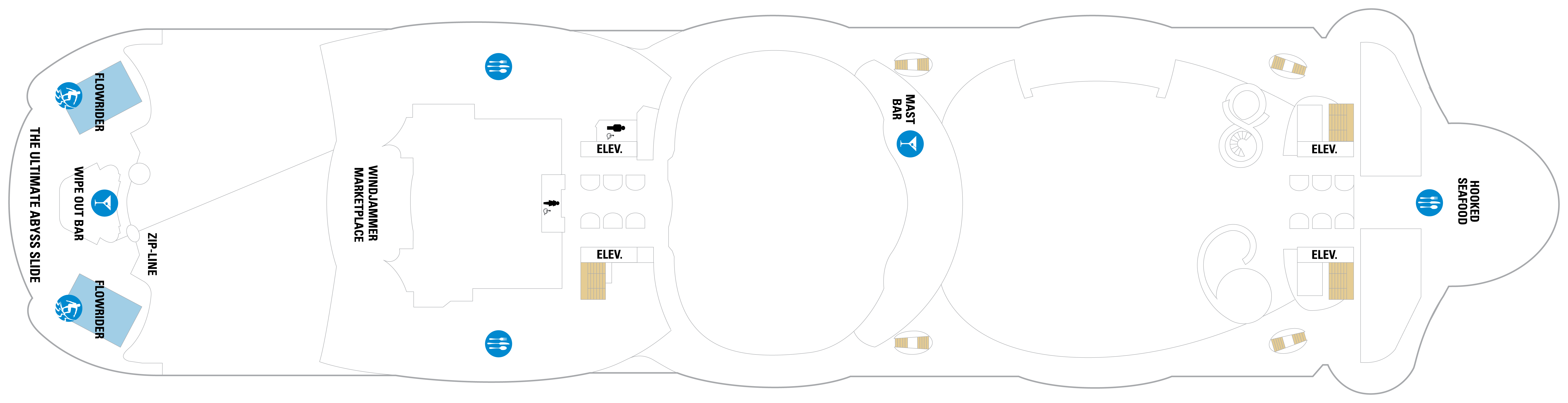Deck 16 plan on Symphony of the Seas