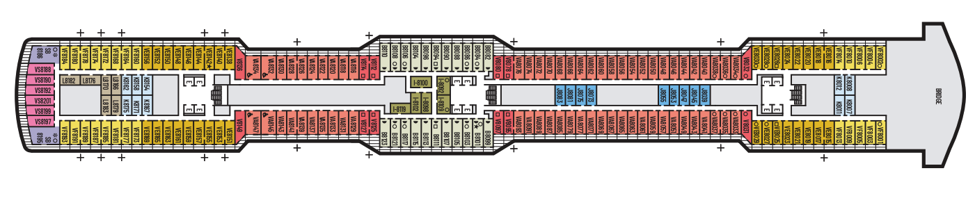 Deck 8 plan on Nieuw Statendam