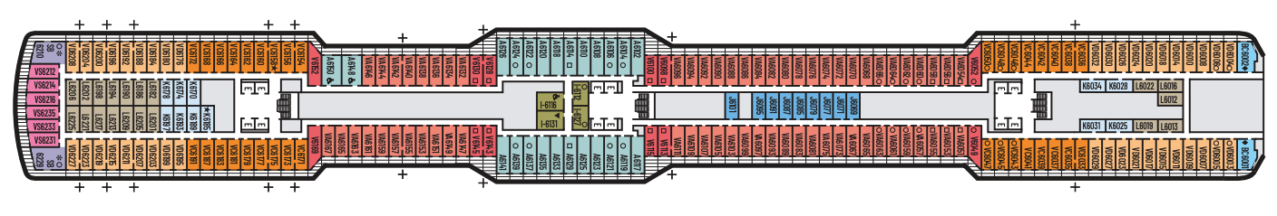 Deck 6 plan on Nieuw Statendam