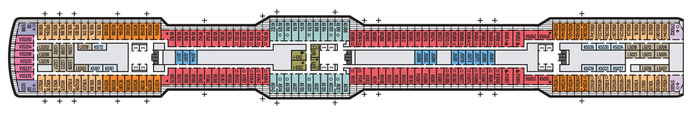 Deck 5 plan on Nieuw Statendam
