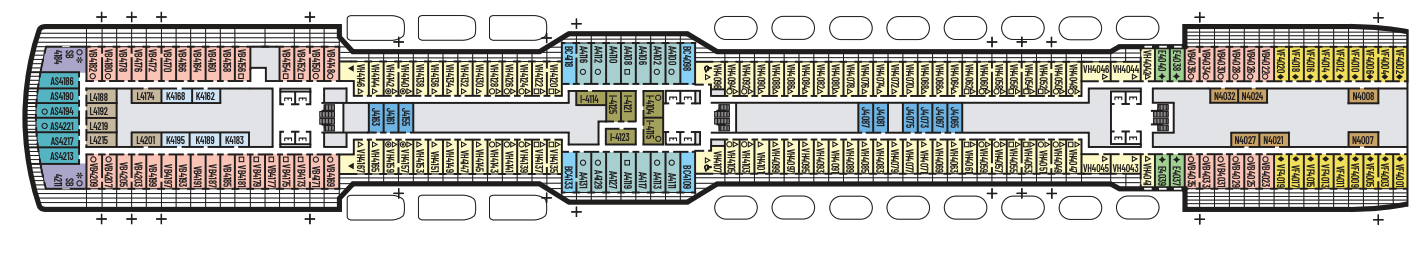 Deck 4 plan on Nieuw Statendam