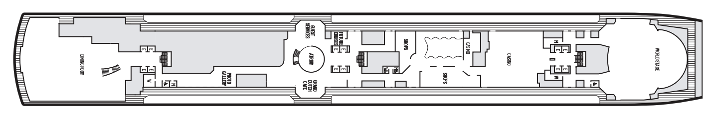 Deck 3 plan on Nieuw Statendam