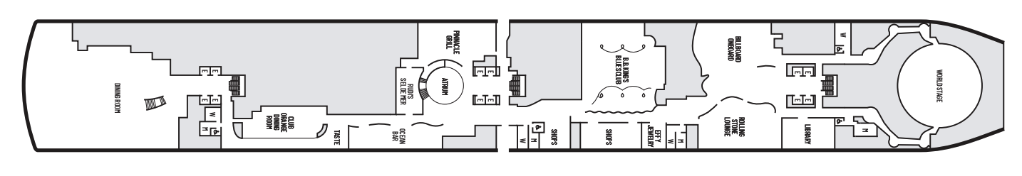 Deck 2 plan on Nieuw Statendam