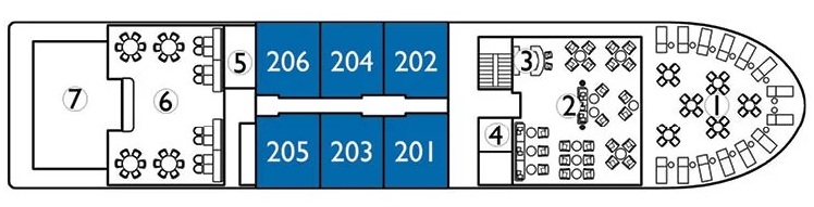 Tonle Deck plan on Avalon Saigon