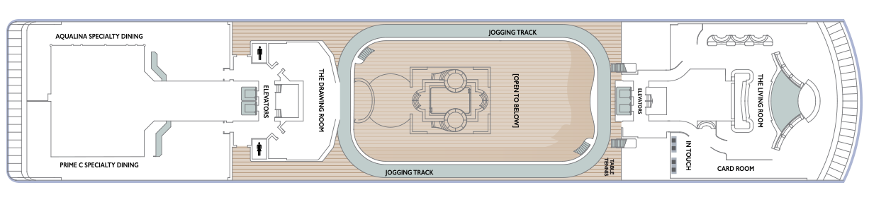 Deck 10 plan on Azamara Pursuit
