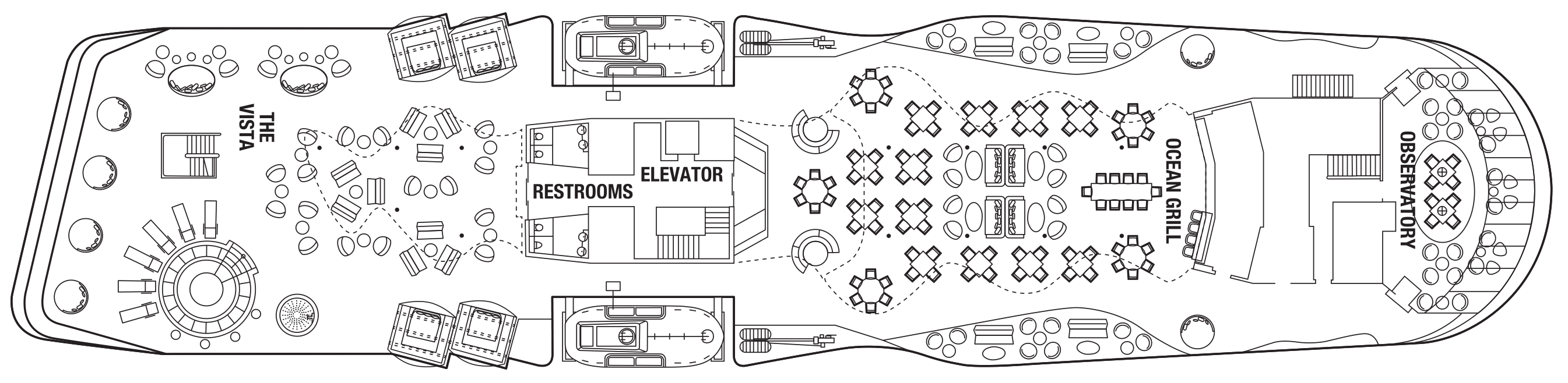 Deck 7 plan on Celebrity Flora