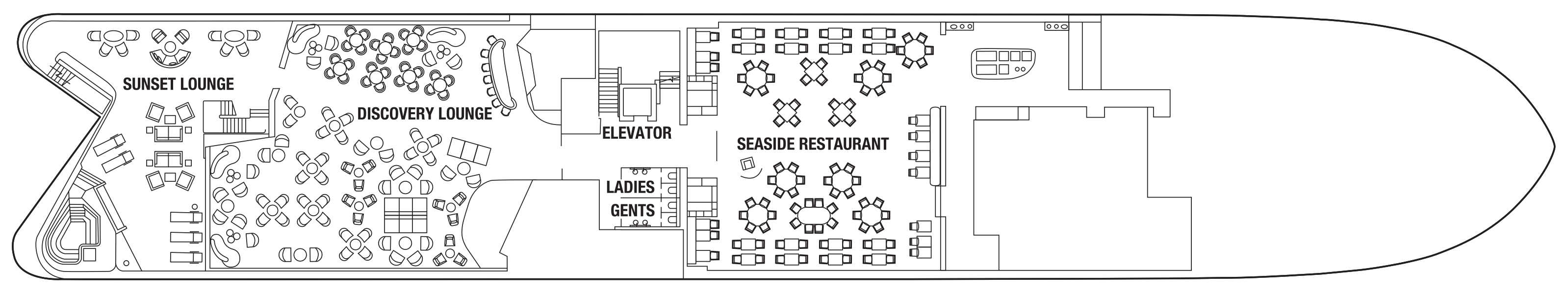 Deck 4 plan on Celebrity Flora