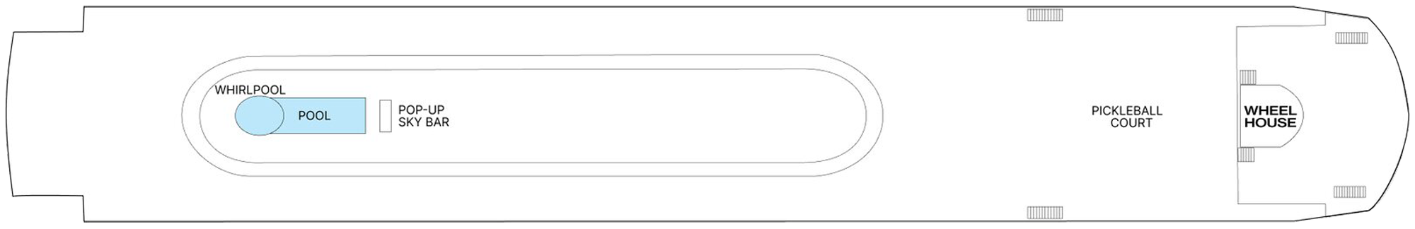 Sun Deck plan on AmaMagna