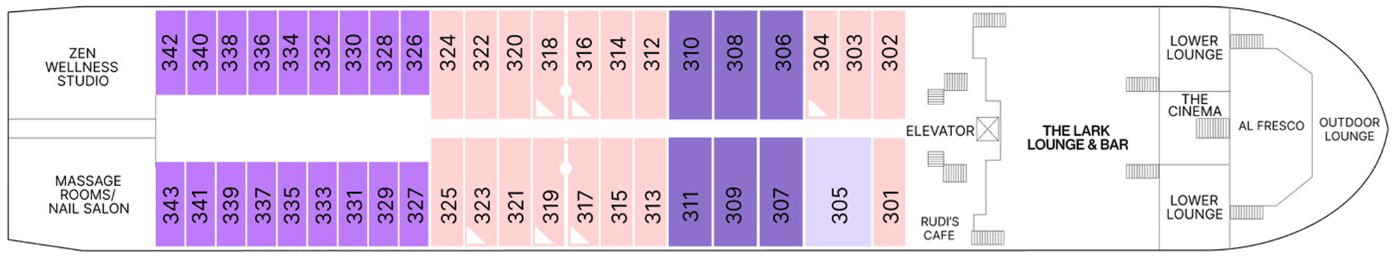 Violin Deck plan on AmaMagna