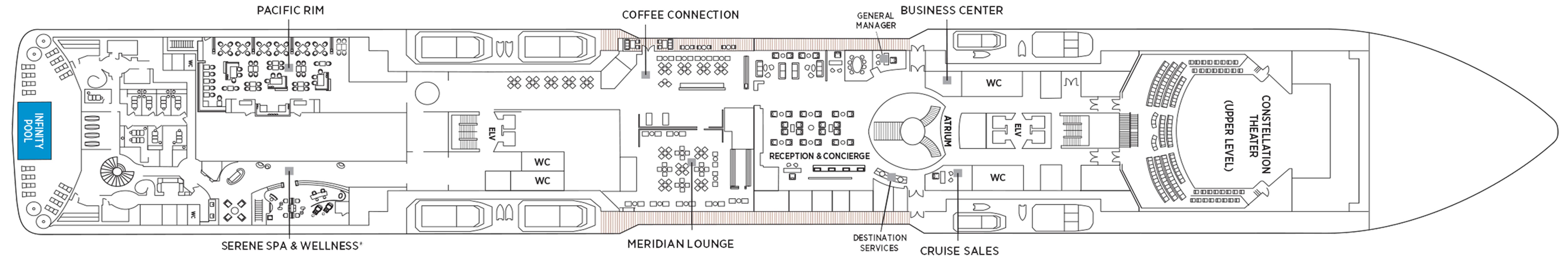 Deck 5 plan on Seven Seas Splendor
