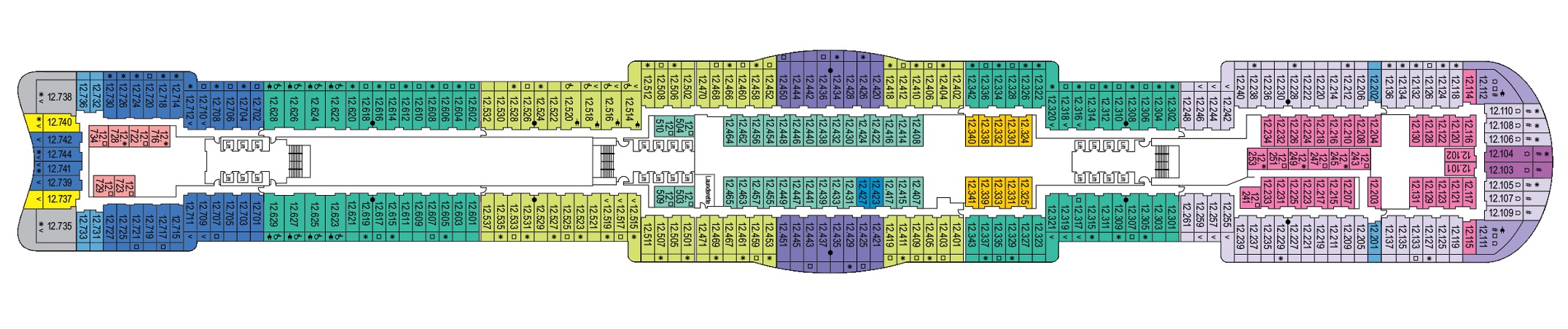 Deck 12 plan on Iona