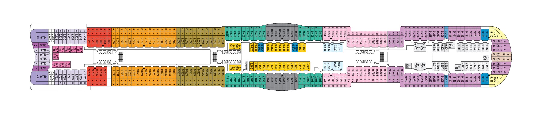 Deck 9 plan on Iona