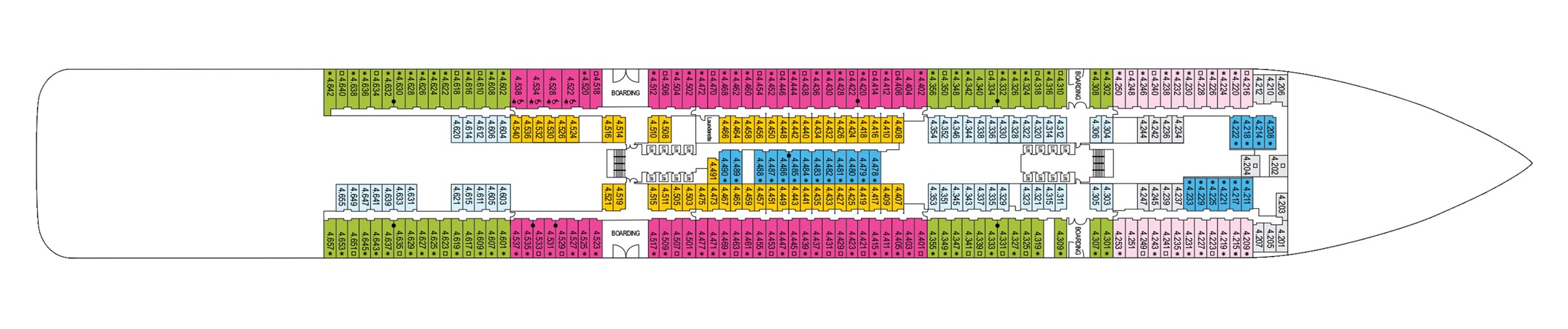 Deck 4 plan on Iona