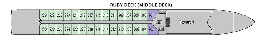 Ruby Deck plan on MS George Eliot