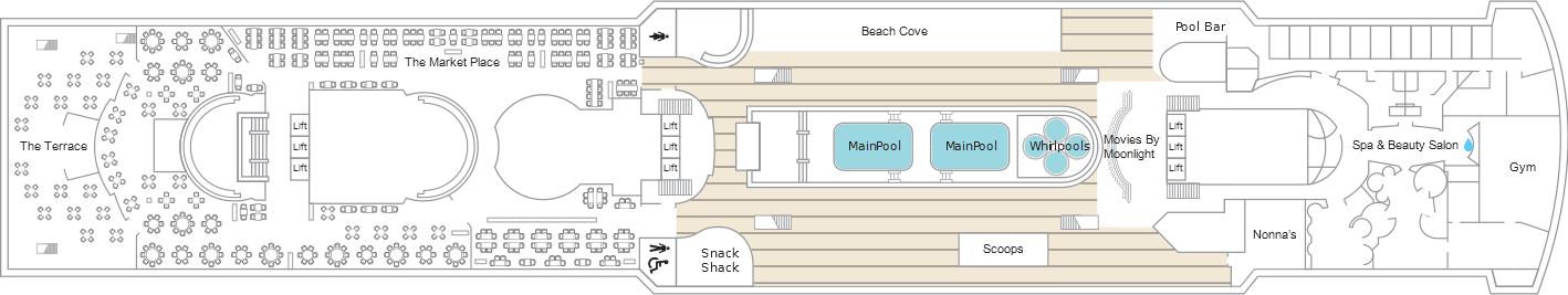 Deck 11 plan on Marella Explorer 2