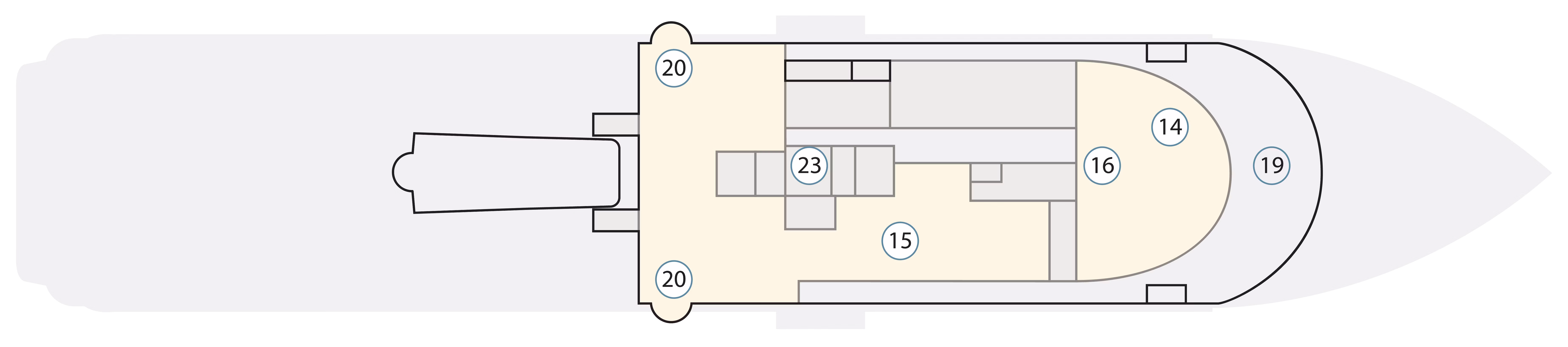 Deck 8 plan on Greg Mortimer