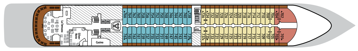 Deck 7 plan on Silver Moon