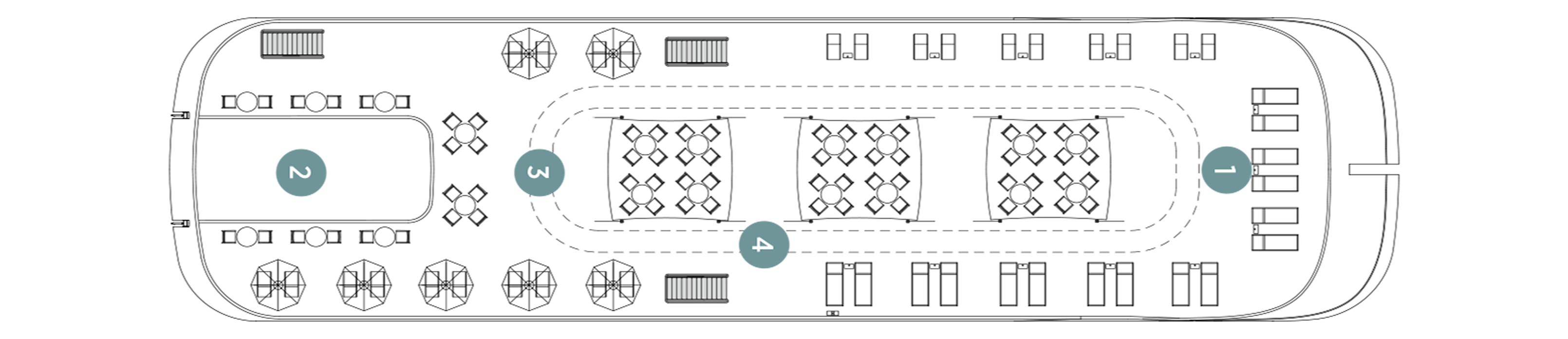 Sun Deck plan on Emerald Harmony