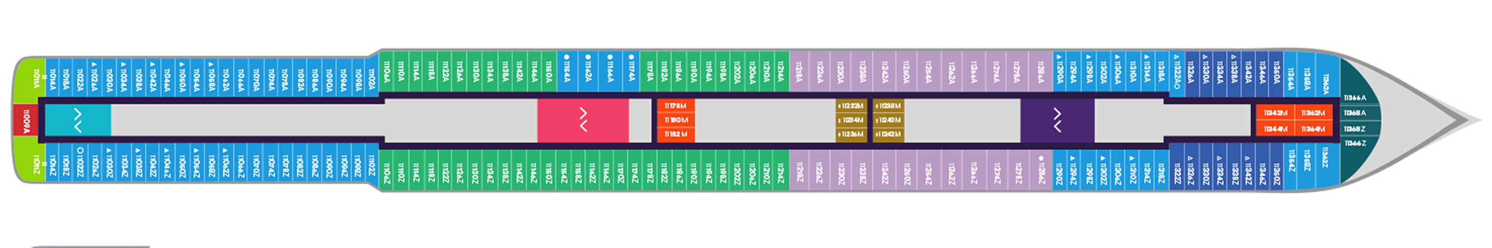 Deck 11 plan on Scarlet Lady